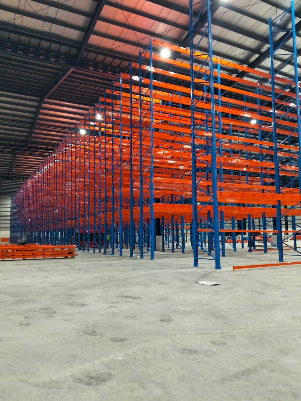 Mezzanine racking — full row elevation | Perkasa Racking mezzanine racking